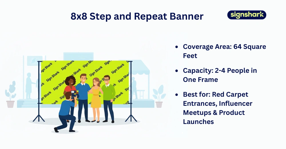 8x8 Custom Step and Repeat Banners